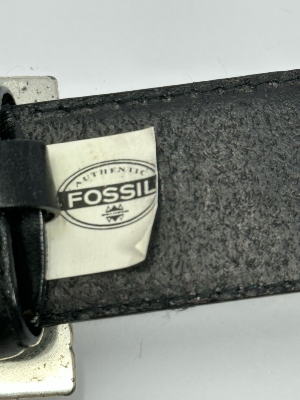 Fossil Black Genuine Leather Belt Medium 29-32” Women’s U9 - Picture 5 of 5